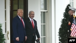 ټرمپ او نتنیاهو په سپینه ماڼۍ کې - انځور اپرېل ۷ کال ۲۰۲۵ز