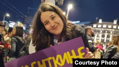 Studentkinja Isidora Majkić: "Ljudi žele da se identifikuju sa studentskim pokretom".