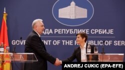 Премиерите на Црна Гора и на Србија, Здравко Кривокпиќ и Ана Брнабиќ