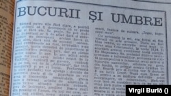 Fragment dintr-un editorial semnat de fostul director al „Adevărul”, Darie Novăceanu în decembrie 1989. Foto: Arhiva Biblioteca Centrală Universitară „Carol I”