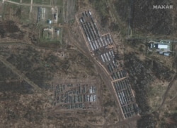 Спутниковый снимок российских войск на полигоне в Ельне (Смоленская область), 1 ноября 2021 года