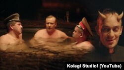 Эпизод из миниатюры, как Гитлер, Путин и Сталин попали в ад