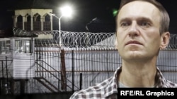 Заключенный российский оппозиционер Алексей Навальный.