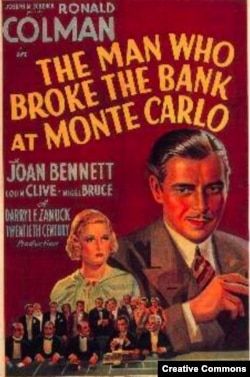 Голливудская экранизация пьесы "Человек, который сорвал банк в Монте-Карло", 1935.