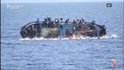 The Moment A Migrant Boat Capsized