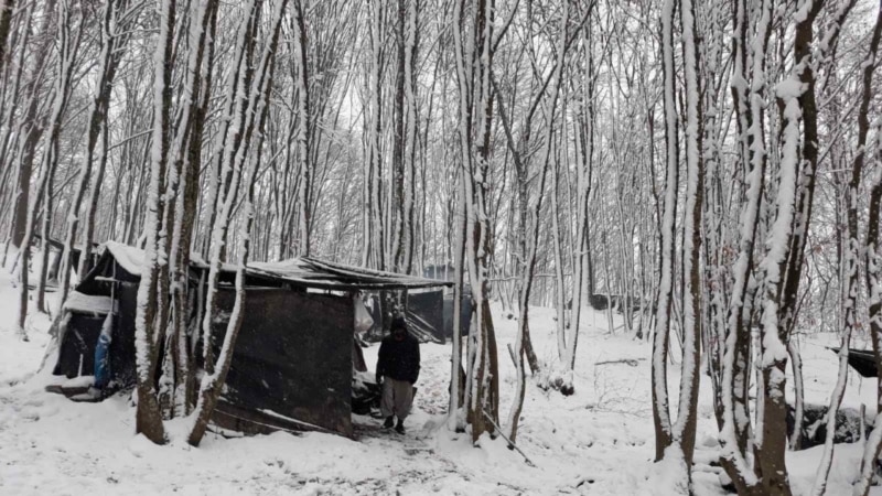 Surova zima za migrante u šumi kod Velike Kladuše