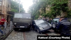 ავტოავარია ბარნოვის ქუჩის ვიწრო დაღმართზე, 2015 წელი