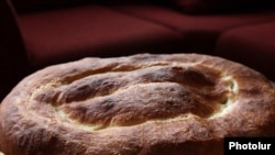 Armenia -- A loaf of bread sold in a Yerevan store.