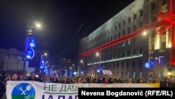 Protestna šetnja centralnim ulicama Beograda