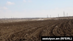 Armenia - A plot of agricultural land in Shirak region.