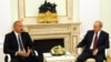 Azərbaycan və Rusiya prezidentləri İlham Əliyev (solda) və Vladimir Putin (Arxiv fotosu)