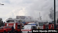 Hitna pomoć je zbrinula jednu osobu povrijeđenu u požaru na autobuskoj stanici u Sarajevu