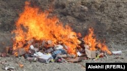 خوست کې تاریخ تېره توکي وسوځول شول