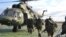 Belarusian and Russian troops take part in military exercises in February.