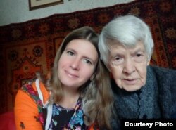 Ольга Ваконда с бабушкой Анастасией Буркиной