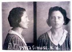 Актриса Карола Неер. Тюремное фото, 1937 г.