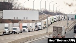 Илустративна фотографија, протест на камионџиите во Канада
