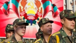 Soldiers take part in a military parade in Tiraspol, the capital of the separatist region of Transdniester. (file photo)