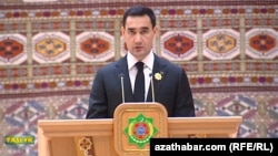 Turkmenistan. People's council (Halk maslahaty). Serdar Berdimuhamedov. Ashgabat. February 2022