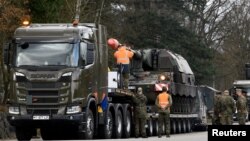 Գերմանիա - Մյունսթերի ռազմաբազայից զինտեխնիկա է տեղափոխվում Լիտվա, 14-ը փետրվարի, 2022թ․