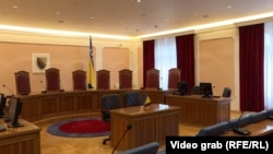 Ustavni sud BiH (prazna sala na slici) odlučuje o Zakonu o nepokretnoj imovini RS, Sarajevo, 11. februar 2022.