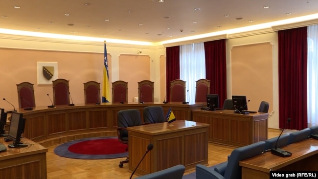 Ustavni sud BiH, sala za rasprave i odlučivanje, pred kojim je Udruženje "Za Doljanku" uputilo apelaciju sa zahtjevom da ubrza spor o navodno nezakonitoj odluci resornog Ministarstva.