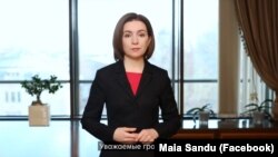 Președinta Maia Sandu, într-o adresare video înregistrată către cetățeni legată de situația tensionată din Ucraina