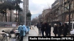 Илустративна фотографија, скрининг за ковид-19 во Скопје