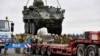 Vojska Sjeverne Makedonije nabavlja i "strajker" oklopna vozila. Na fotografiji američki oklopni transporteri "strajker" spremni za slanje u Rumuniju, iz baze u Vilseku u Njemačkoj, februar 2022.