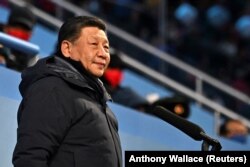 Chinese President Xi Jinping greets the crowd during the opening ceremony of the Winter Olympics on February 4. The already-narrow space for free expression in China has only continued to shrink since Xi’s rise to leadership in 2012.