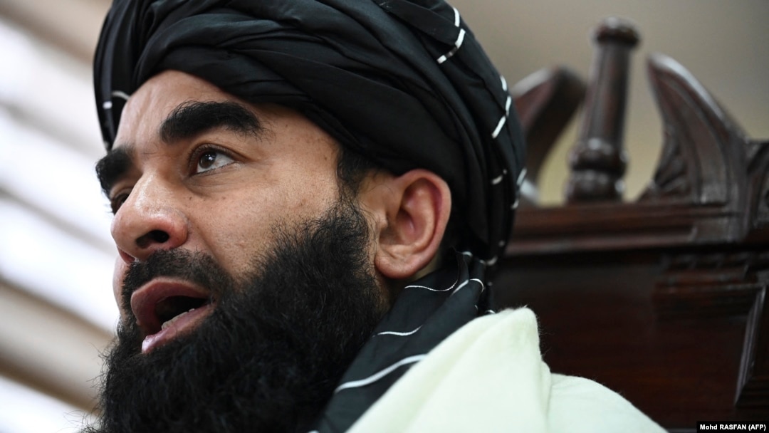 Taliban spokesman Zabihullah Mujahid (file photo)
