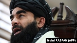 Taliban spokesman Zabihullah Mujahid (file photo)
