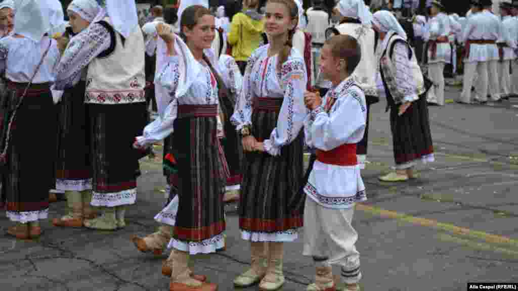 În Piaţa Marii Adunări Naţionale, la Chişinău, de Ziua Independenţei Republicii Moldova