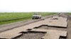 Armenia -- A rural road under repair.