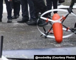 У кадар Мінабароны трапіў імаверна фрагмэнт дрона-перахопніка «Молат-Брытва»