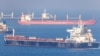 The cargo ship Despina V, carrying Ukrainian grain, is seen in the Black Sea near Istanbul on November 2.