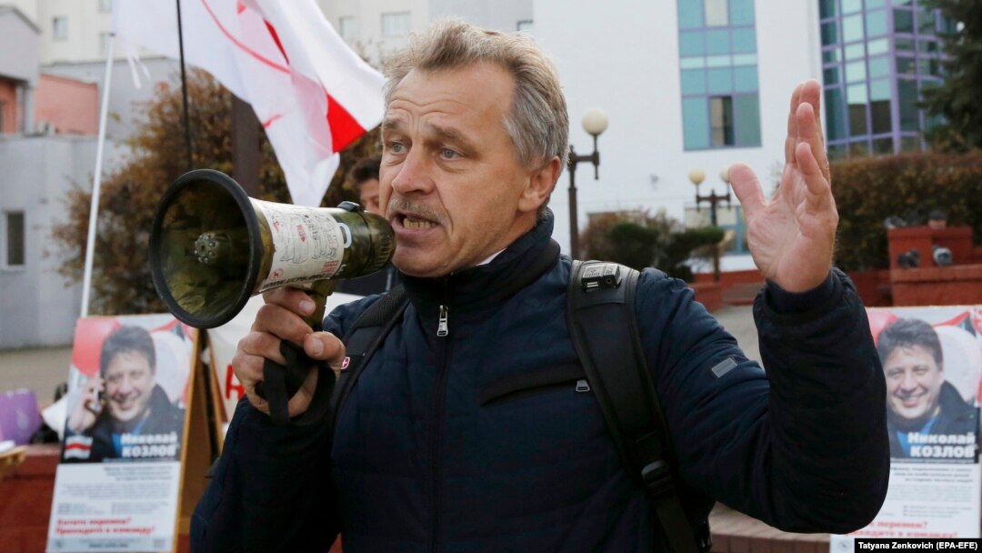 Anatol Lyabedzka has been fined and jailed several times in the past for his opposition activities. (file photo)
