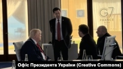 Зустріч президента США Дональда Трампа з президентом України Володимиром Зеленським на саміті G7 у Франції 16 червня 2026 року