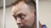 Ivan Safronov, consilier al șefului agenției spațiale rusești Roskosmos, la o audiere în fața tribunalului Lefortovsky, Moscova. 