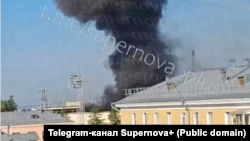 Фото пожежі в Кірові з телеграм-каналу Supernova+, 24 липня 2026 року
