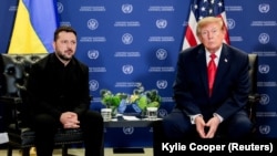 Спілкування з пресою президентів України та США Володимира Зеленського і Дональда Трампа, Нью-Йорк, 22 вересня 2026 року