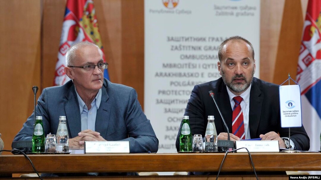 Poverenik za informacije od javnog značaja Rodoljub Šabić i zaštitnik građana Saša Janković