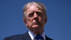 US President Donald Trump speaks to reporters at Joint Base Andrews in Maryland on September 9, 