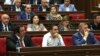 Armenia -- Deputies from the opposition Prosperous Armenia Party attend a parliament session in Yerevan, June 19, 2019.