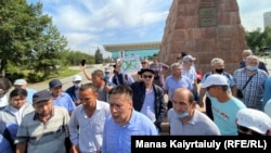 Mitinge gatnaşýanlar. Almaty, 18-nji sentýabr, 2021.