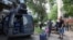 Ukraine -- Residents prepare for an evacuation from the frontline town of Druzhkivka