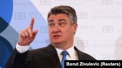 Hrvatski predsjednik Zoran Milanović na regionalnom samitu Brdo-Brijuni, 17. maj 2021. 