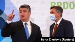 Domaćini skupa, predsednici Hrvatske Zoran Milanović i Slovenije Borut Pahor 