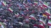 Huge crowds gathered as rain fell in Munich. 