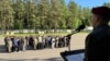 Падчас палявых збораў для менскіх дзесяціклясьнікаў у вайсковай частцы ўнутраных войскаў № 3310, Менскі раён, чэрвень 2026